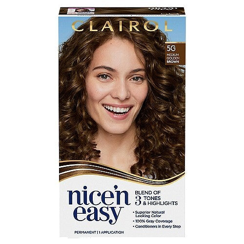 2-Clairol Nice 'N Easy 5G Medium Golden Brown Permanent Hair Color Cream