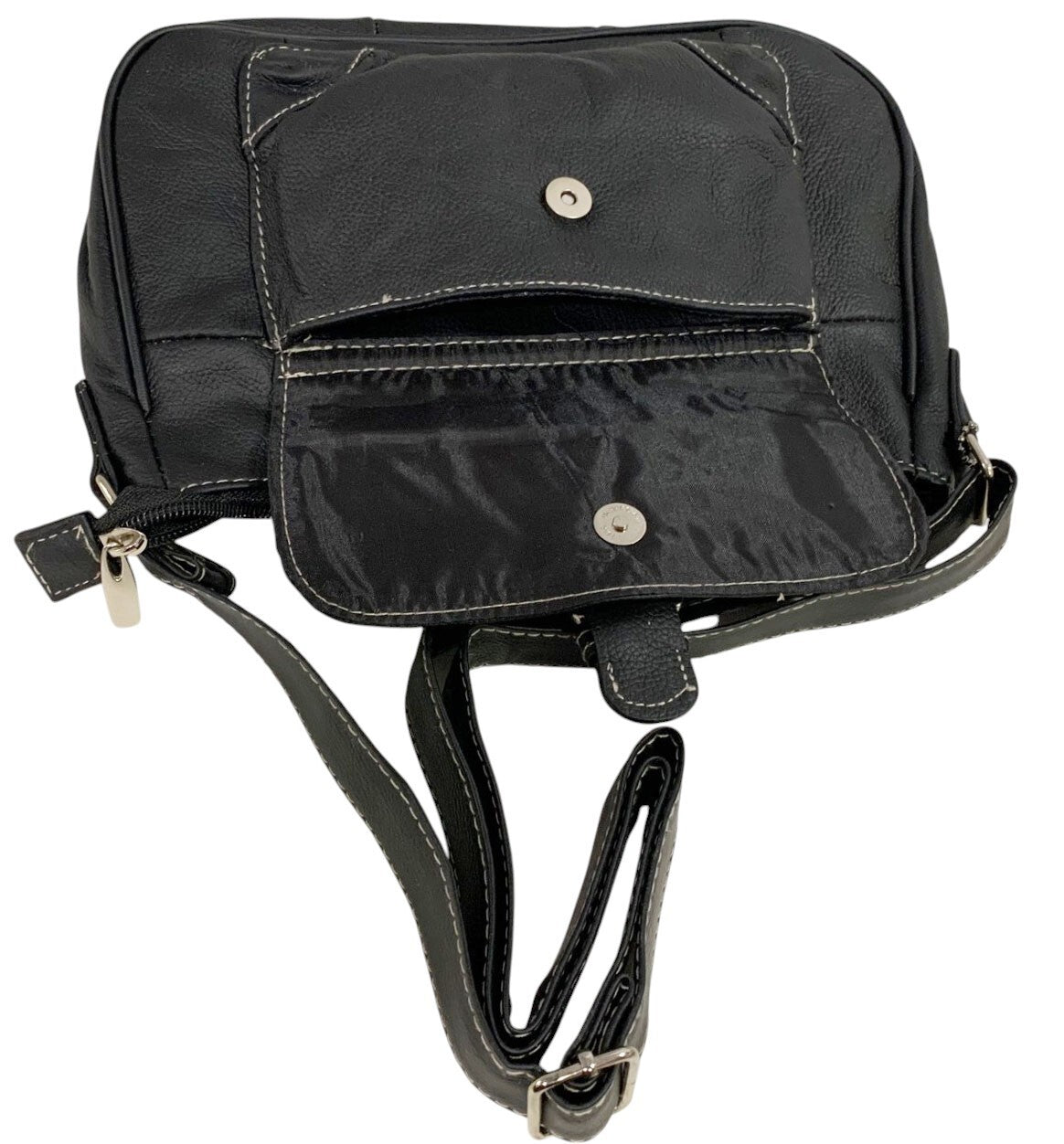 Black Women Vintage Leather Messenger Cross Body Bag Handbag Purse Hobo Satchel