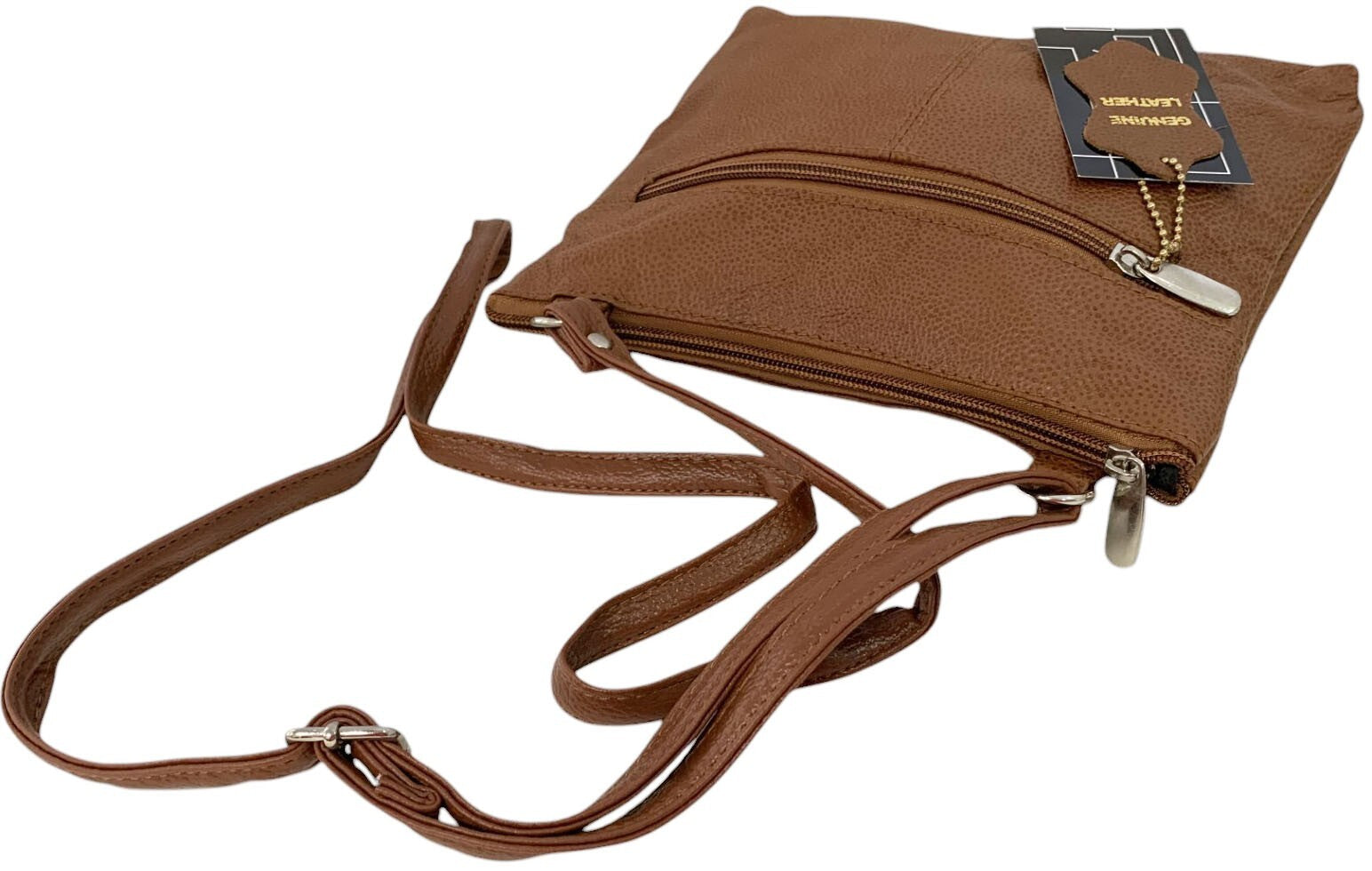 Brown Lt Cowhide Leather Small Handbag Crossbody Shoulder Bag  Purse for Women