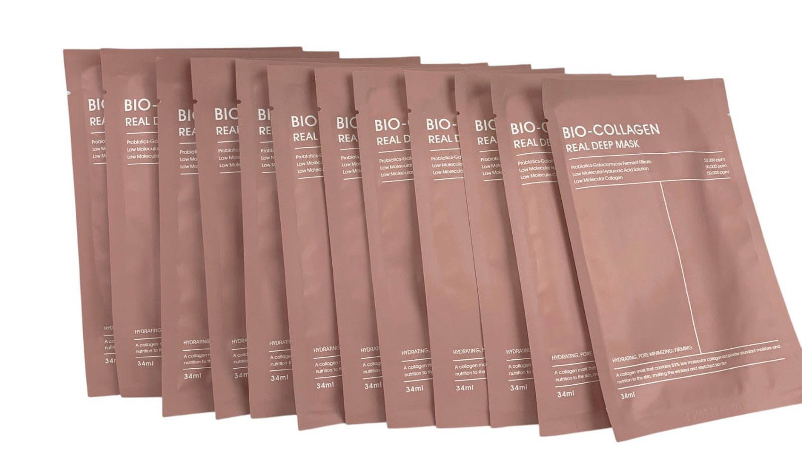 Bio-Collagen Real Deep Facial Lifting Anti-Wrinkle Mask -Pack of 12, Exp.09/2028