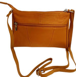 New Orange Cowhide Leather Small Handbag Crossbody Shoulder Bag  Purse for Women