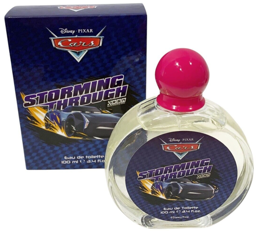 Disney PIXAR CARS Storming Through Eau de Toilette EDT 3.4oz FOR MEN NEW IN BOX