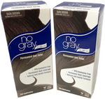 2-No Gray Permanent Root Touch up Ammonia Free DARK BROWN Hair Color NEW IN BOX