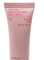 CELIMAX Heart Pink Tone Up Sun Cream SPF50+ PA++++ 40ml 4ALL SKIN TIPES EX 08/28