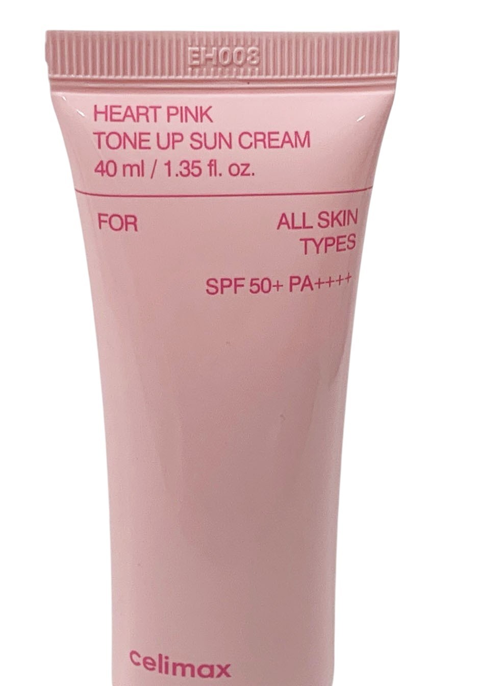 CELIMAX Heart Pink Tone Up Sun Cream SPF50+ PA++++ 40ml 4ALL SKIN TIPES EX 08/28