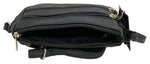 Black Soft Cowhide Leather Small Handbag Crossbody Shoulder Bag  Purse for Women