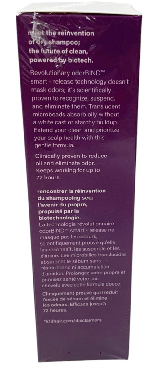 K18 AirWash™ Dry Shampoo 118 ml/4 oz Non-Aerosol New in Sealed Box Exp 02/29