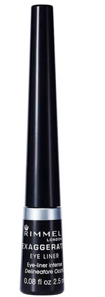 2- Rimmel Exaggerate Eyeliner 001 Black Precise High Intensity Color NEW SEALED