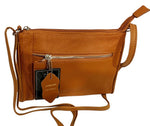 New Orange Cowhide Leather Small Handbag Crossbody Shoulder Bag  Purse for Women