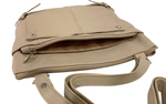 IVORY WOMEN MEDIUM COWHIDE LEATHER CROSS BODY SHOULDER BAG HANDBAG PURSE HOBO