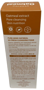 Pure Mind Premium Oatmeal So Fresh Cleansing Foam 100 ml Sealed in Box