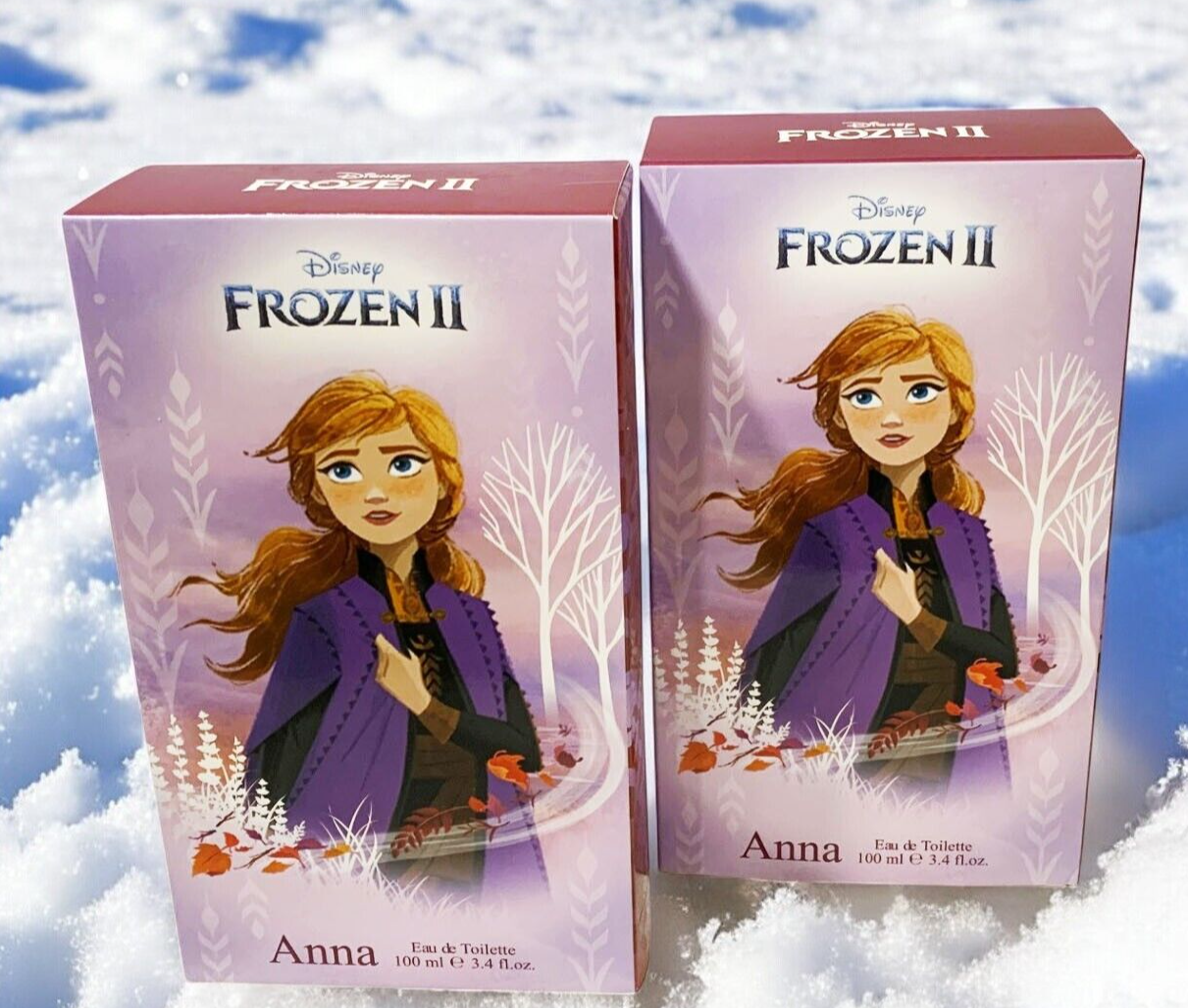 Disney Frozen II Anna 3.4 oz Eau De Toilette Spray By  Disney for Girls-Set of 2