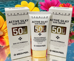 MEDI PEEL Active Silky Sun Cream SPF50+ PA+++ 50ml /1.69oz Exp 02/28 SET of 2