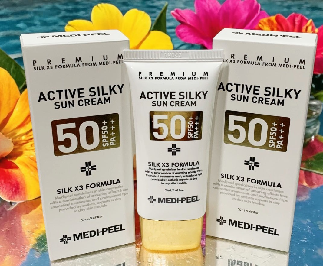 MEDI PEEL Active Silky Sun Cream SPF50+ PA+++ 50ml /1.69oz Exp 02/28 SET of 2