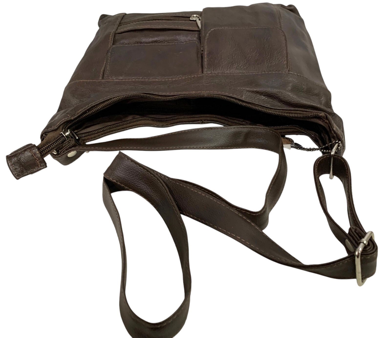 Brown Women Vintage Leather Cross Body Shoulder Bag Handbag Purse Hobo Satchel