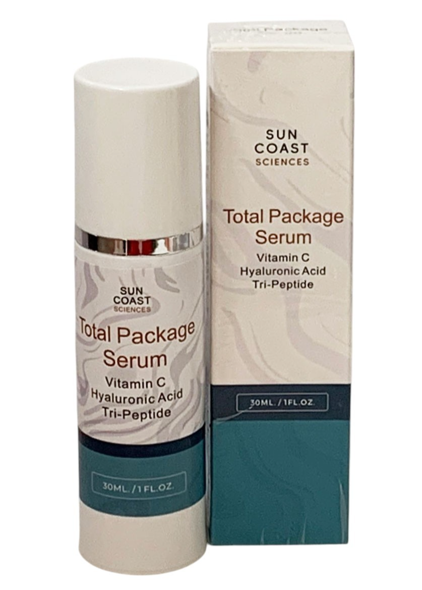 Sun Coast Science Total Package Serum Vitamin C Hyaluronic Acid 1.0 oz SET OF 2