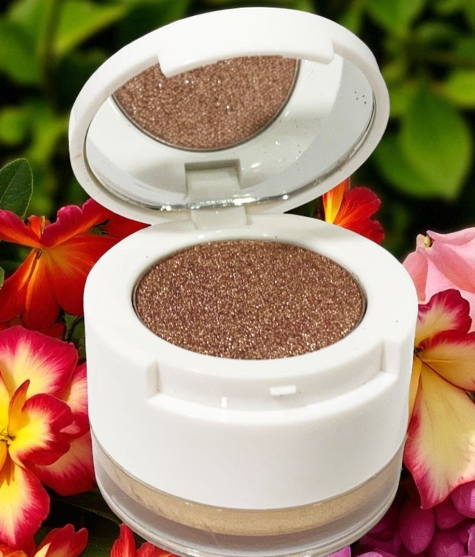 Becca-Chrissy-Glow Souffle Eyeshadow Highlighter Duo-CINNAMON CHURRO NEW