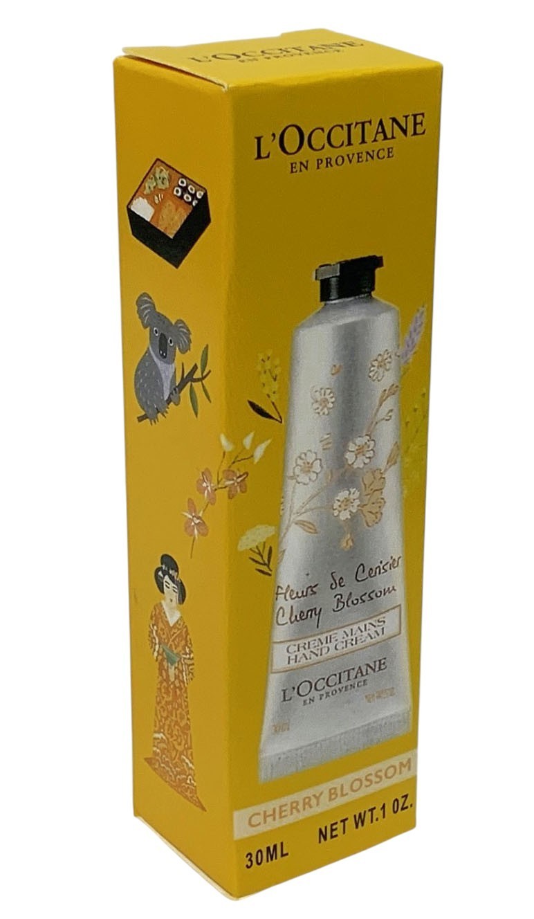 L'OCCITANE PROVENCE AROUND THE WORLD CHERRY BLOSSOM HAND CREAM 30ml SET OF 2