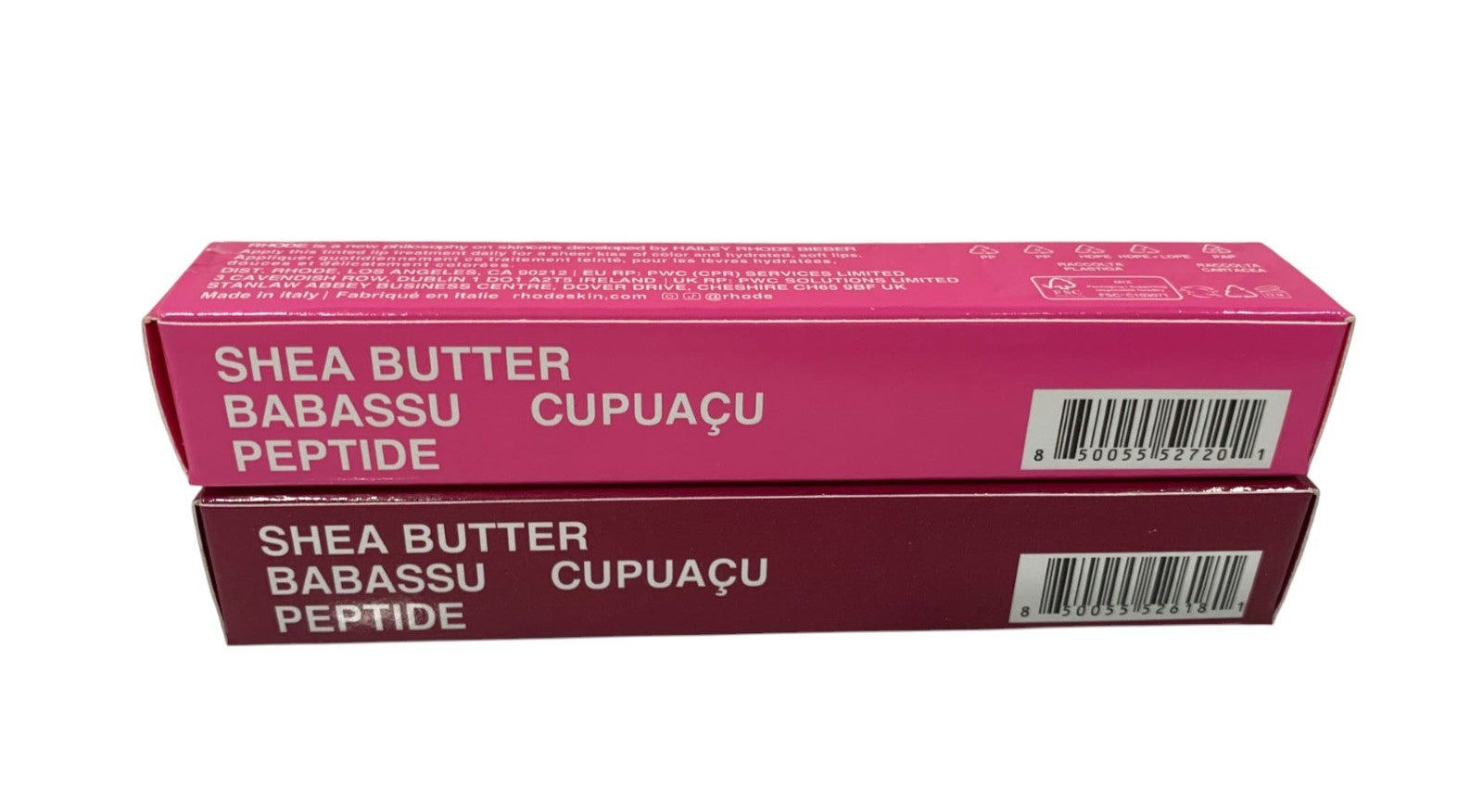 Rhode Peptide Lip Tint 10ml Shea Butter Sheer SET of 2 SHORTCAKE & ROSTBERRY JEL