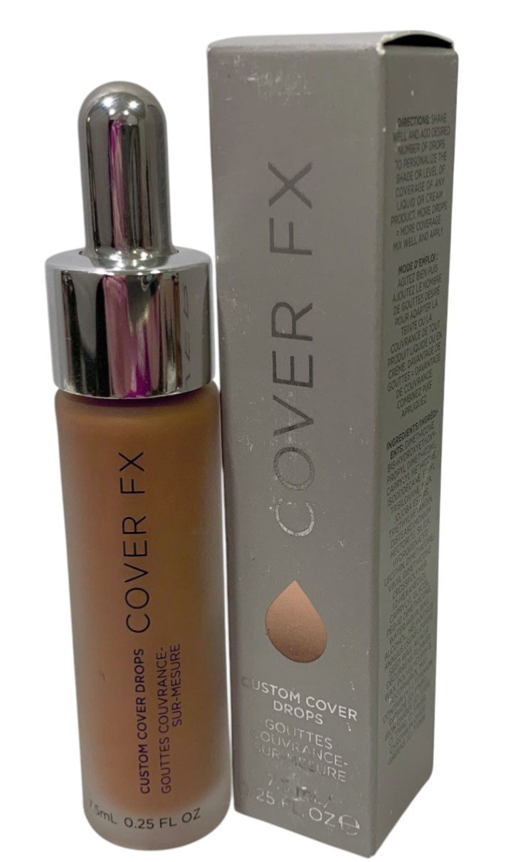 COVER FX Custom Cover Drops - G DEEP 2 - 0.25oz/ 7.5ml Made in Italy, New in Box