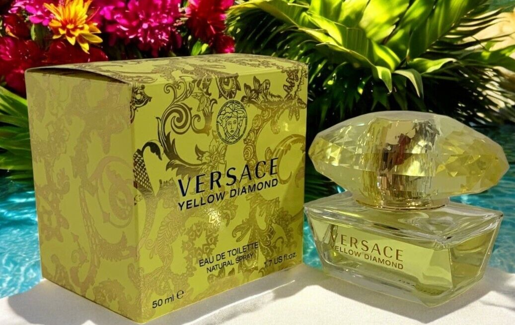 Versace YELLOW DIAMOND 1.7oz EAU DE TOILETTE SPRAY DISCONTINUED 2015 FORMULA