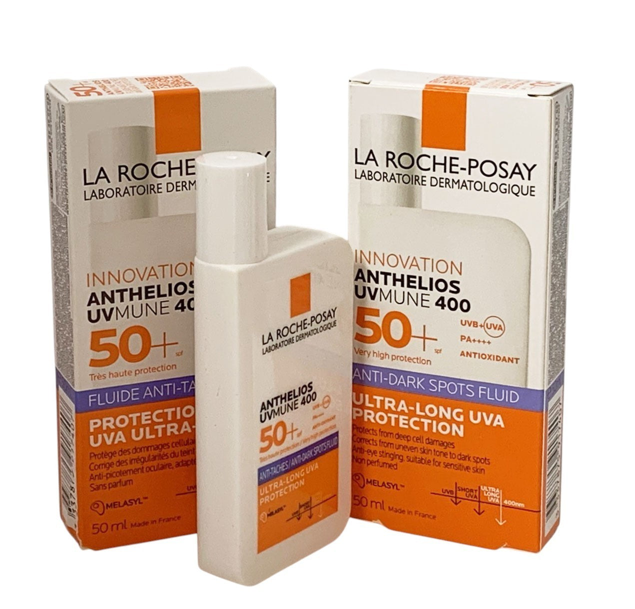 La Roche Posay Anthelios UVMune 400 SPF50+ Anti-Spots Fluid 50ml EXP 09/28-2 SET