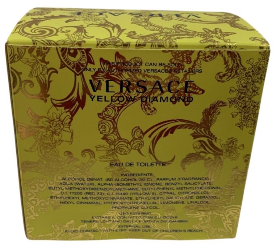 Versace YELLOW DIAMOND 1.7oz EAU DE TOILETTE SPRAY DISCONTINUED 2015 FORMULA