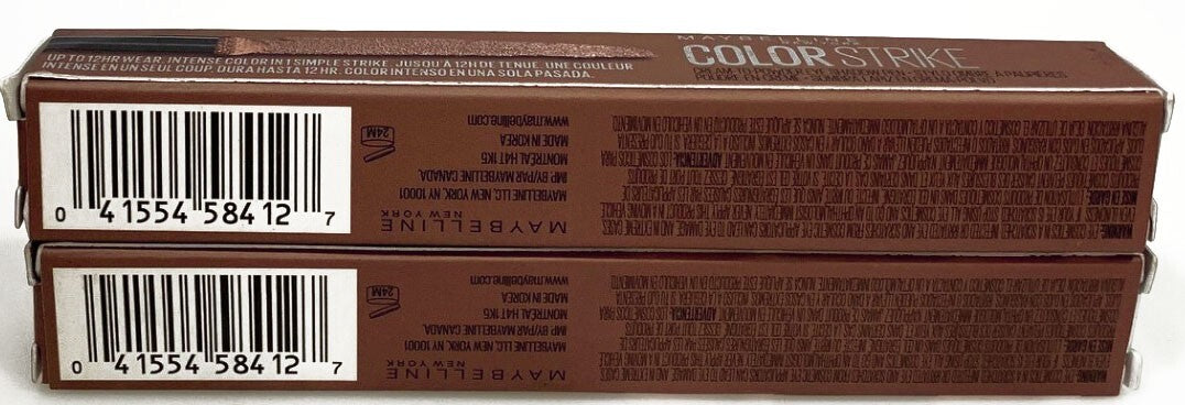 2- MAYBELLINE COLOR STRIKE CREAM TO POWDER EYE SHADOW PEN 40 Rally Metallic