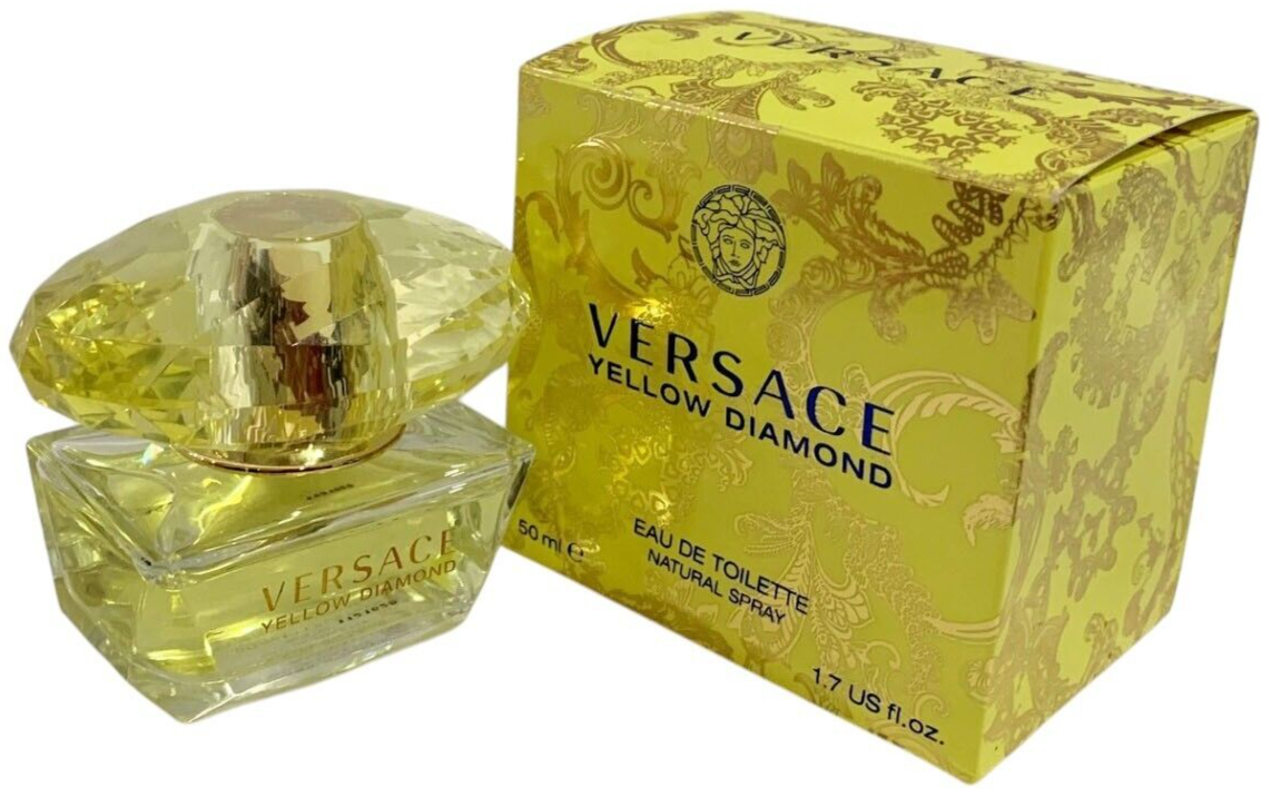 Versace YELLOW DIAMOND 1.7oz EAU DE TOILETTE SPRAY DISCONTINUED 2015 FORMULA