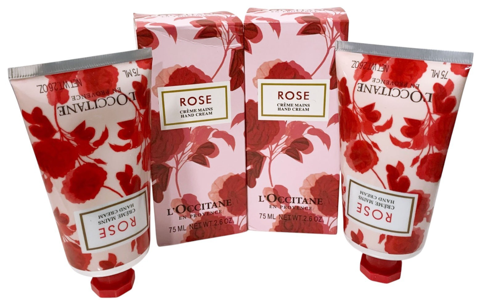 L'Occitane En Provence Rose Hand Cream 2.6 oz SET OF 2 NEW IN BOX