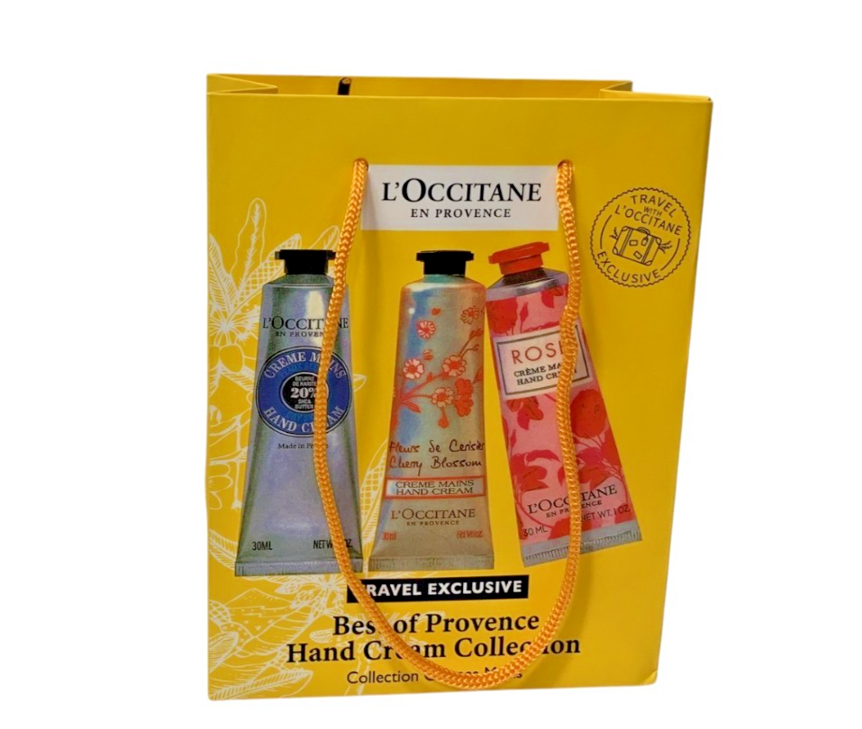 L'Occitane BEST OF PROVENCE HAND CREAM COLLECTION TRAVEL EXCLUSIVE 6 ps+GIFT BAG
