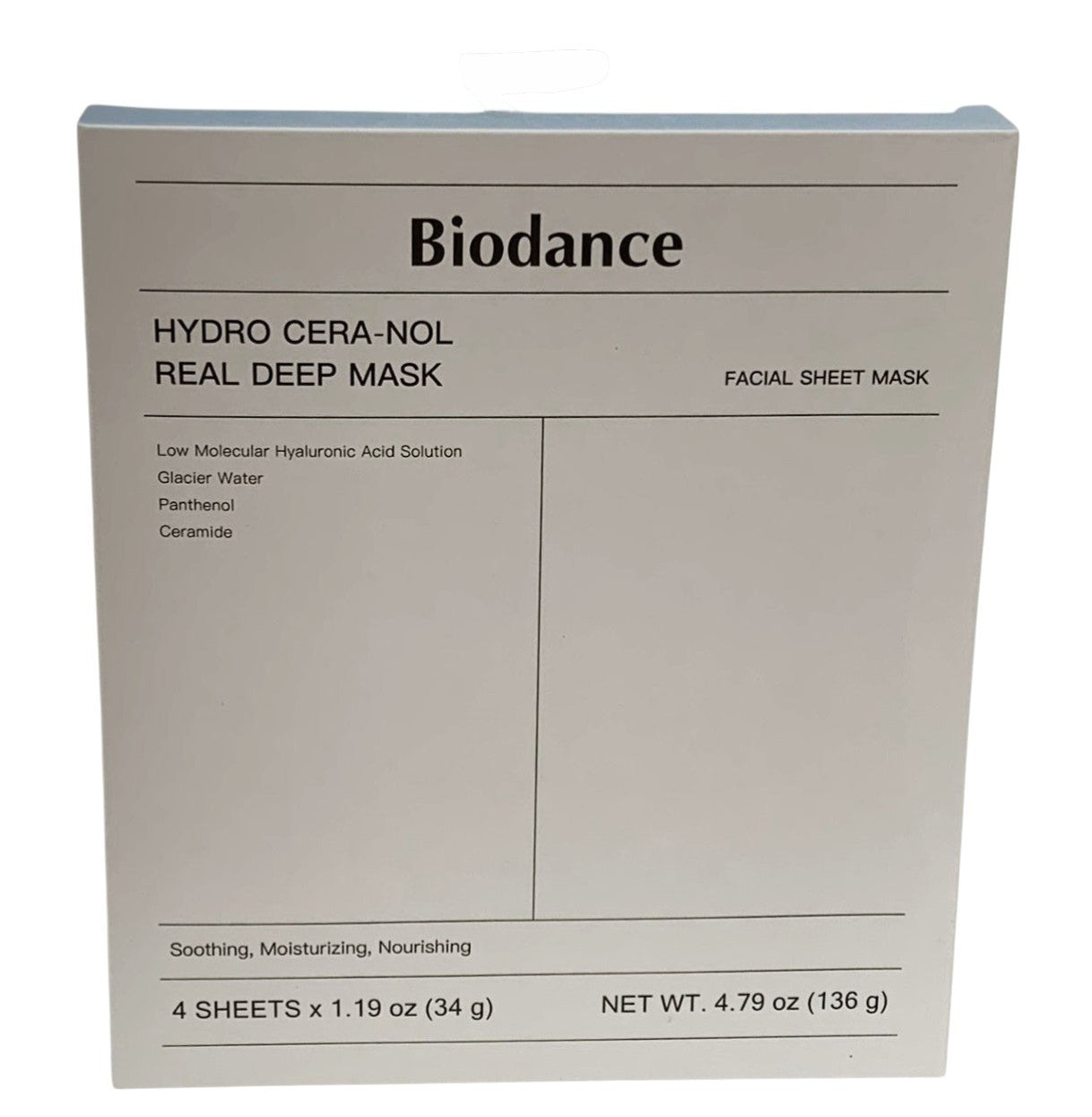 Biodance Hydro Cera-Nol Real Deep Mask Set of 8 Sheet 34g Each EXP. 10/08/2028