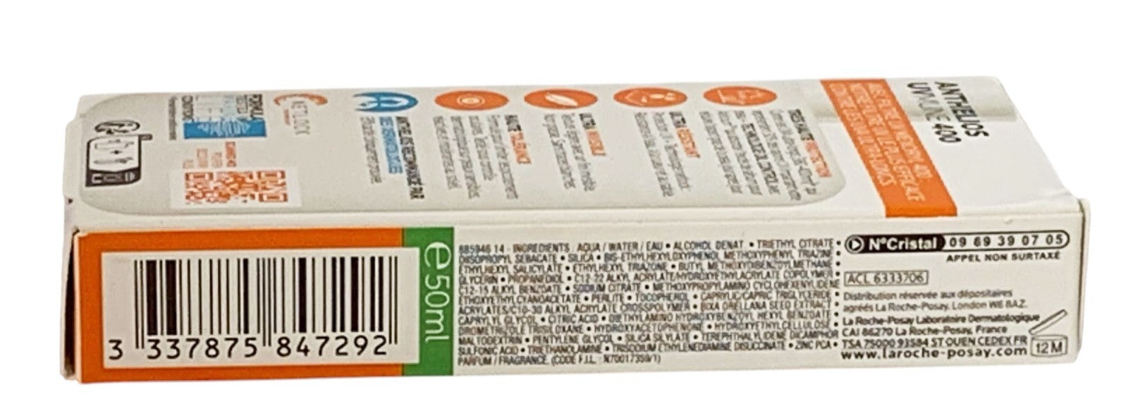 La Roche Posay Anthelios UVMune 400 Fluid Oil Control SPF50+ Exp: 09/2028-2 PCS