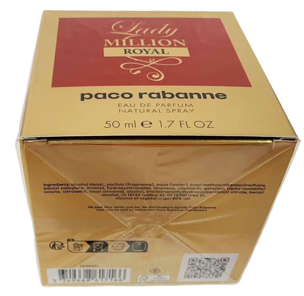 Paco Rabanne LADY MILLION ROYAL EAU DE PARFUM SPRAY 1.7oz/50ml Authentic Sealed