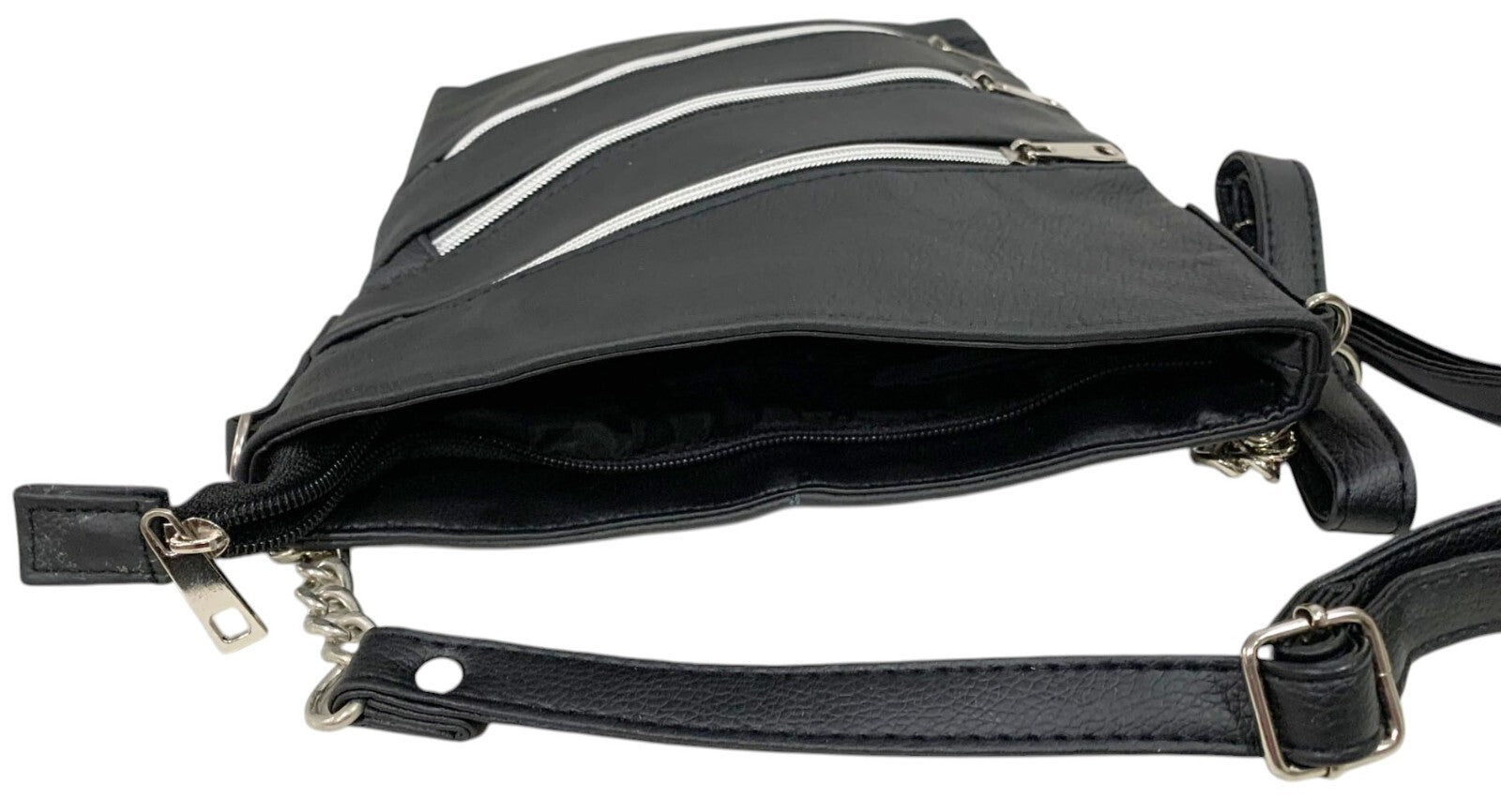 BLACK LARGE SOFT LEATHER MESSENGER SHOULDER BAG CROSS BODY SATCHEL MEN &WOMEN