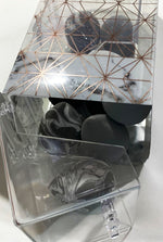 12 PC BEAUTY SPONGE SET NON LATEX ALLERGY FREE IN CLEAR ORGANIZER NEW IN BOX
