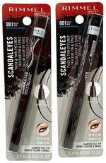 2-Rimmel Scandaleyes Thick and Thin Eyeliner 2 in 1 Tip 001 Black Waterproof