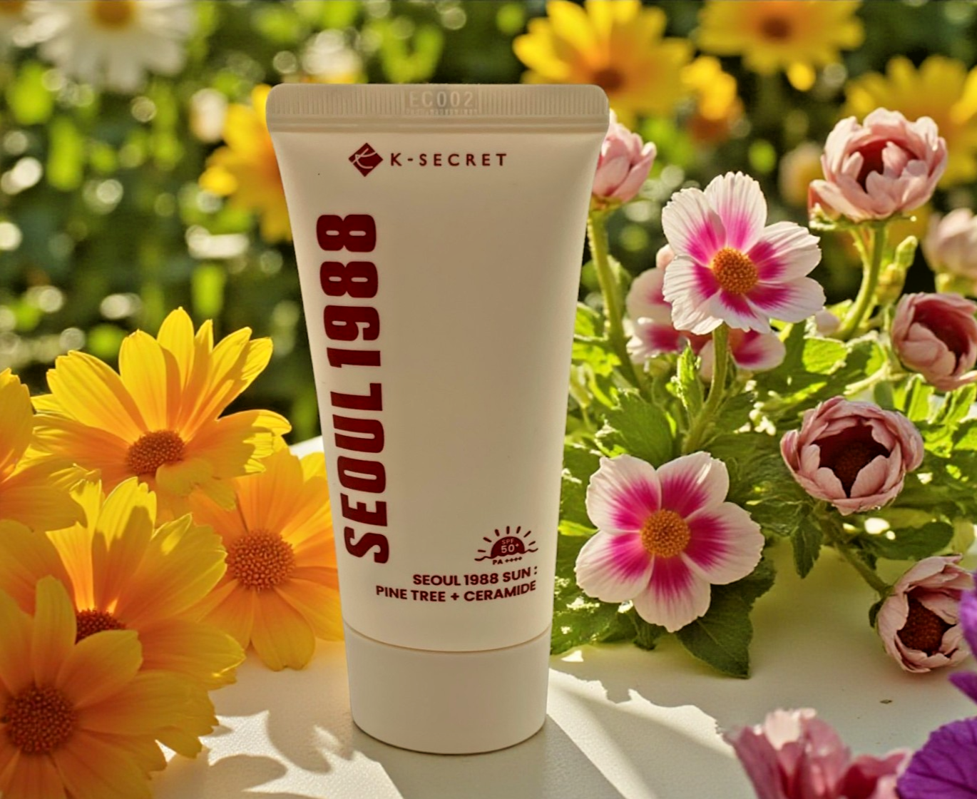 K-SECRET SEOUL 1988 Sun: Pine Tree + Ceramide, SPF 50+ PA ++++ Sunscreen 1.7oz