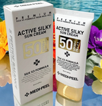 MEDI PEEL Active Silky Sun Cream SPF50+ PA+++ 50ml Korea sunscreen Exp 02/28