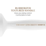 Cricket ULTRA SMOOTH Coconut 1.75” Thermal Ceramic Barrel Hair Brush Anti-Static
