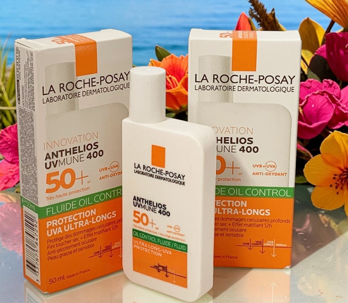 La Roche Posay Anthelios UVMune 400 Fluid Oil Control SPF50+ Exp: 09/2028-2 PCS