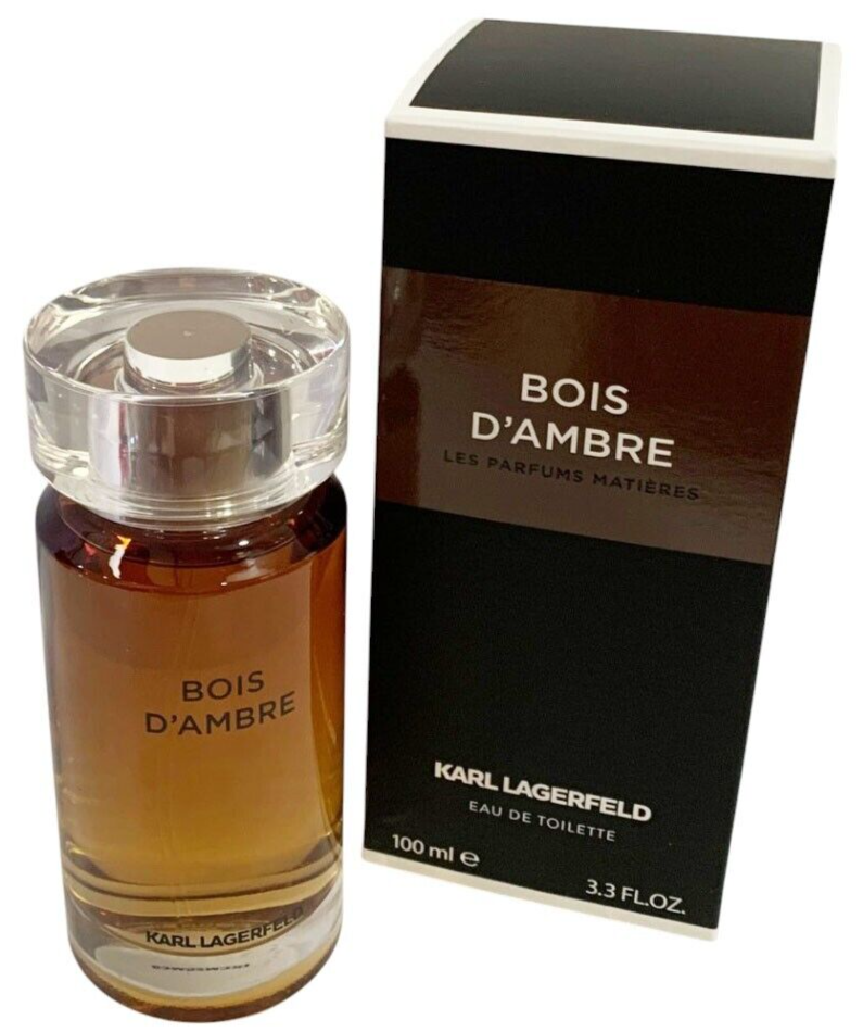 Karl Lagerfeld BOIS D'AMBRE Eau de Toilette Spray for Men 3.3oz NEW UNSEALED BOX