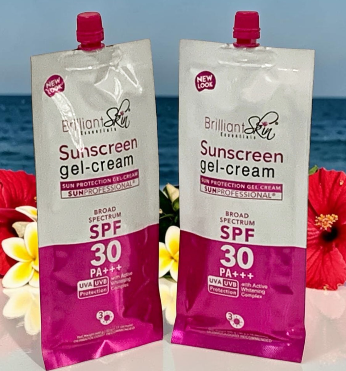 Brilliant Skin Essentials Sunscreen Gel-Cream SPF30 Sachet SET OF 2 (50g each)