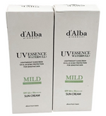 D'ALBA UV ESSENCE WATERFULL  MILD Sun Cream SENSITIVE SKIN 1.7oz GREEN SET OF 2
