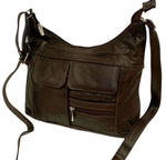 Brown Women Vintage Leather Cross Body Shoulder Bag Handbag Purse Hobo Satchel