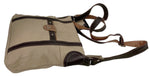 IVORY WOMENS MEDIUM COWHIDE LEATHER CROSS BODY SHOULDER MESSENGER BAG HANDBAG