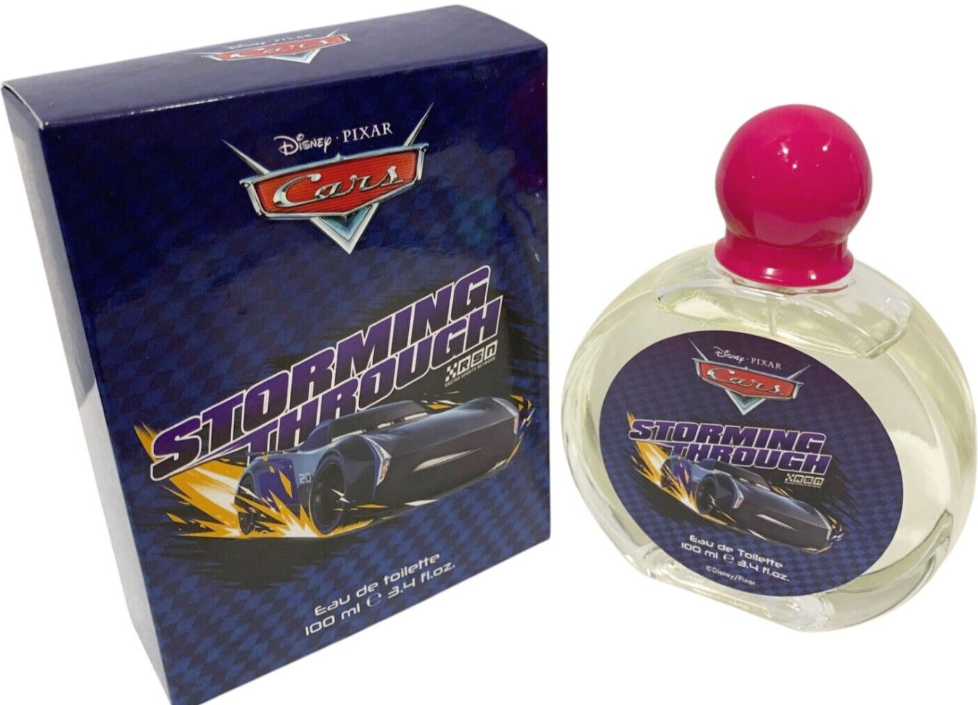 Disney PIXAR CARS Storming Through Eau de Toilette EDT 3.4oz FOR MEN NEW IN BOX