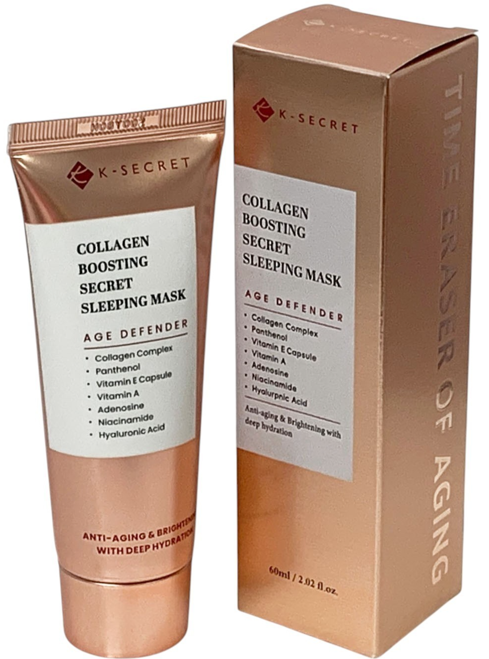 K-SECRET Collagen Boosting Secret Sleeping Mask 60ml Anti Aging Cream EXP 08/28