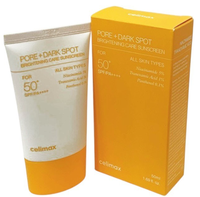 CELIMAX Pore+Dark Spot Brightening Care Sunscreen 50+ SPF/PA++++1.69oz Exp08/28