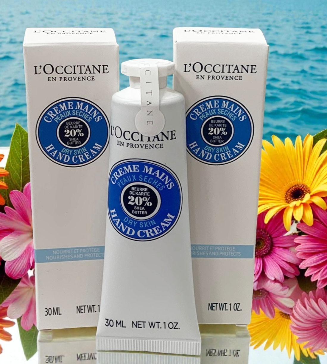 L'Occitane En Provence Shea Butter Hand Cream for Dry Skin-30ml / 1 oz, Set of 2